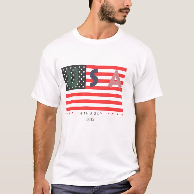4 de julio camiseta patriótica (Anverso)