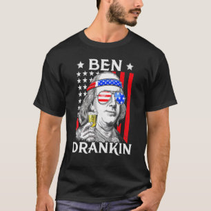 4 De Julio Camisetas Para Hombres Ben Drankin Benj