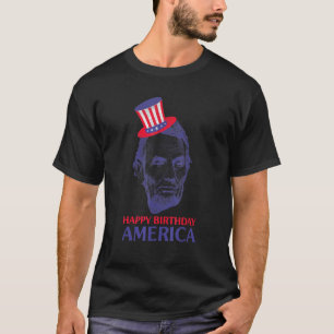 4 De Julio Camisetas Para Hombres Lincoln Abraham