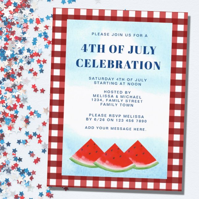 4 De Julio Cartel De Invitación A La Celebración (Subido por el creador)