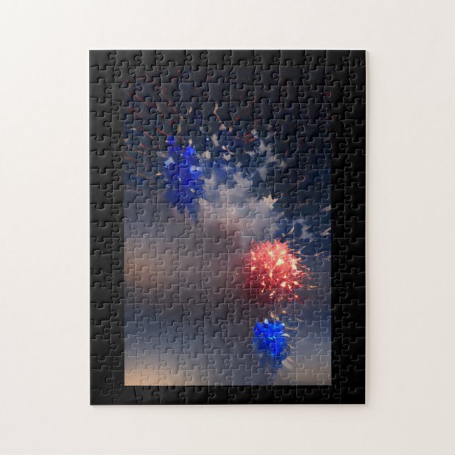 4 de julio, celebración del rompecabezas abstracto (Vertical)