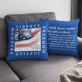 4 de julio: Cojín decorativo conmemorativo