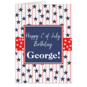 4 de julio, cumpleaños del personalizable