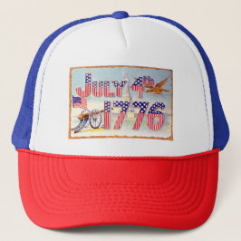4 De Julio De 1776 Sombrero Camionero