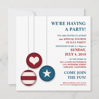 4 de julio Día de la Independencia| Invitaciones d