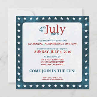 4 de julio Día de la Independencia| Invitaciones d