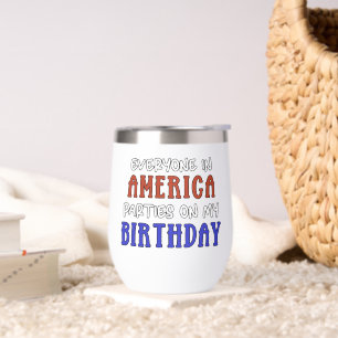4 de julio Divertido cumpleaños