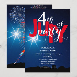 4 de julio: Fiestas e invitaciones a fuegos artifi