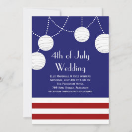 4 de julio Fiestas Linternas Invitación a la boda