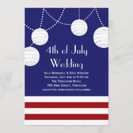 4 de julio Fiestas Linternas Invitación a la boda