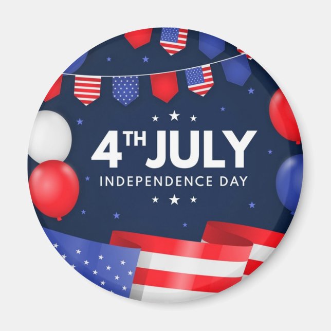4 de julio imán (Frente)