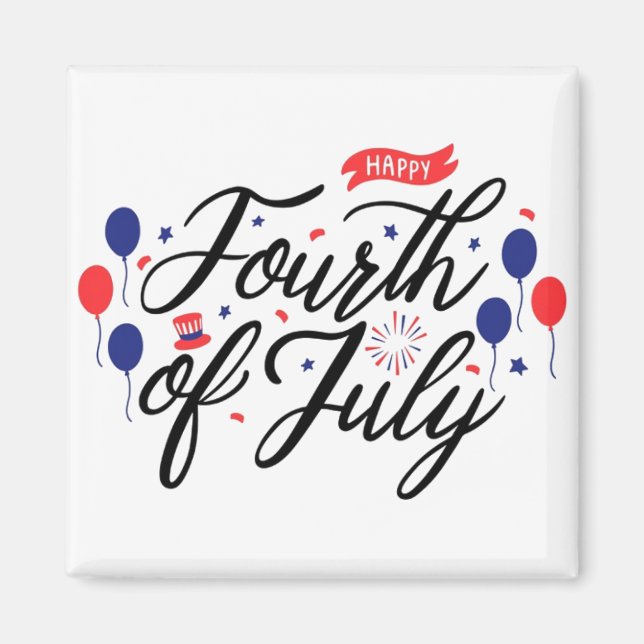 4 de julio imán (Frente)