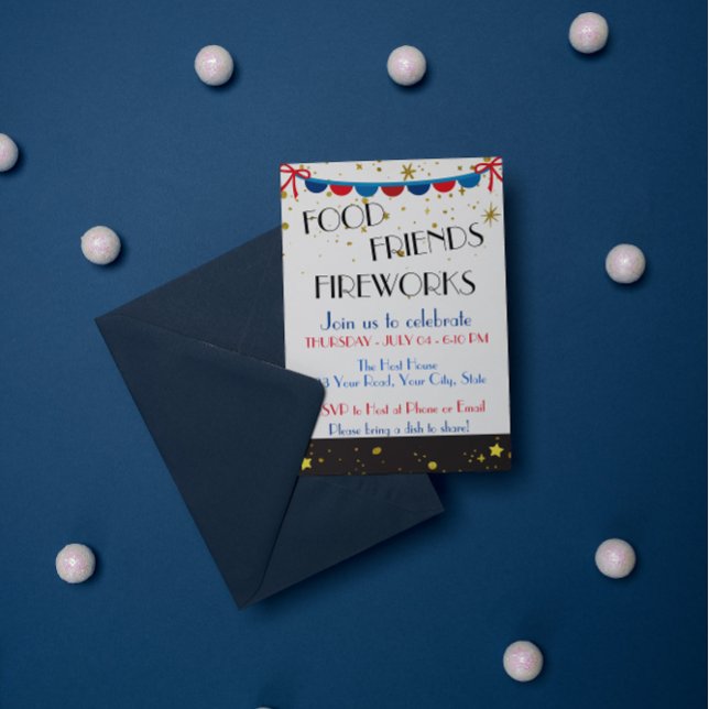 4 de julio Invitación (Subido por el creador)