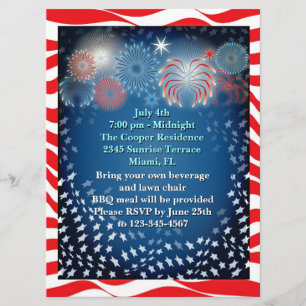 4 de julio Invitación