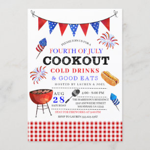 4 de julio Invitación a barbacoa