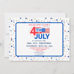 4 de julio Invitación a la celebración