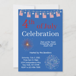 4 de julio Invitación a la celebración