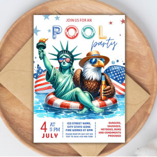 4 de julio Invitación a la Fiesta de la Piscina - 