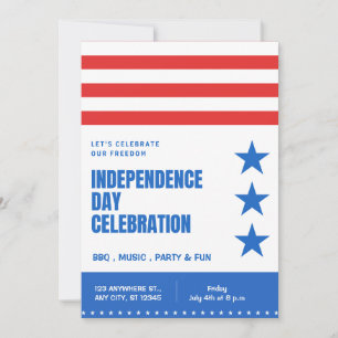 4 de julio: Invitación a la fiesta - Tema de los E