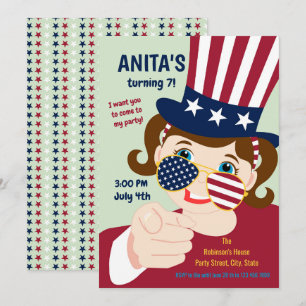 4 de julio Invitación al partido Chica por el cump