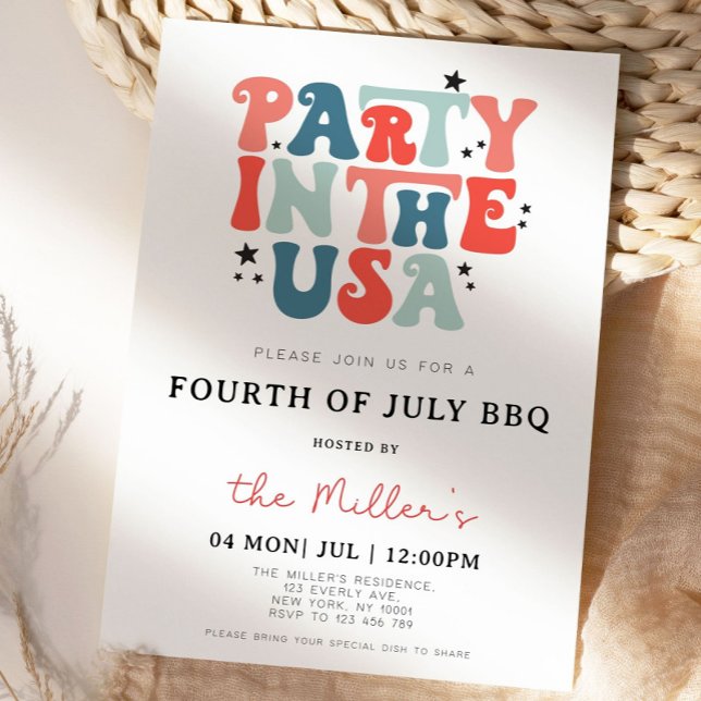 4 De Julio Invitación BBQ, 4 de Julio Invitado,4 (Subido por el creador)