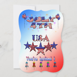 4 de julio Invitación del partido USA