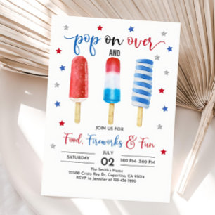 4 de julio Invitación Día de la Independencia fies