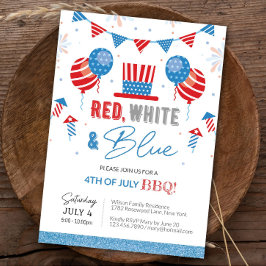 4 de julio Invitación Editable BBQ Independence