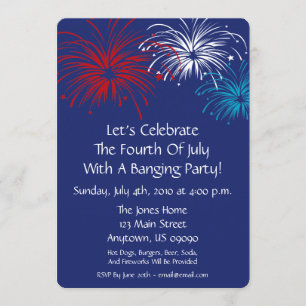 4 De Julio Invitación (Fuegos artificiales Estelar