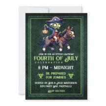 4 de julio Invitación zombi