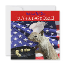 4 de julio - Invitaciones a las ardillas