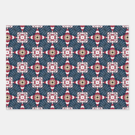 4 DE JULIO PAPEL AMERICANO DE PAPEL DE ENVOLTURA D