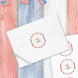 4 de julio Pegatina de fuegos artificiales