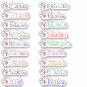 4 de julio Personalizado Gnome Pegatinas de varios