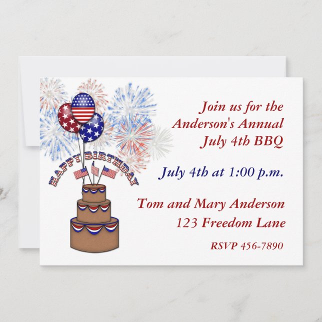 4 de julio por invitación a los Estados Unidos (Anverso)