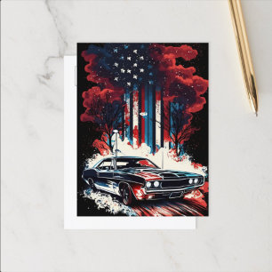 4 de julio: postal clásica de coches