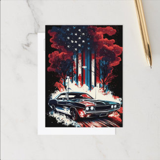 4 de julio: postal clásica de coches