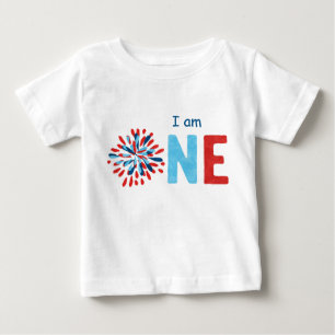 4 de julio Primer cumpleaños de la camiseta bebé