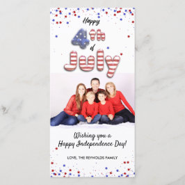 4 de julio Relieve metalizado Globos Estrellas de 