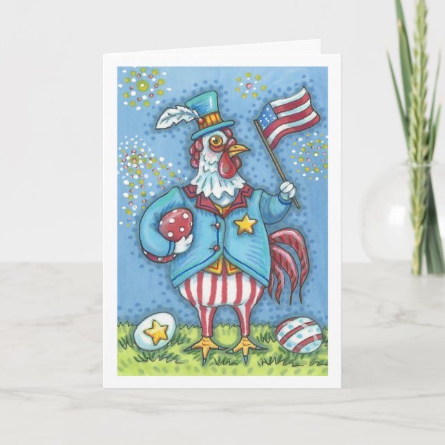 4 DE JULIO ROOSTER, VERSIÓN DE TARJETA DE RECIBIMI (Anverso)
