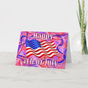 4 de julio Tarjeta de felicitación