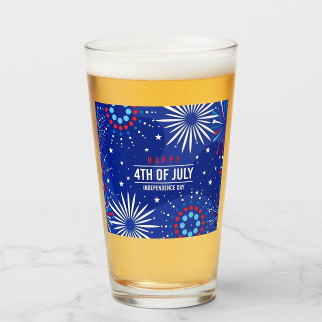 4 de julio, Tumbler de vidrio (Anverso (lleno))