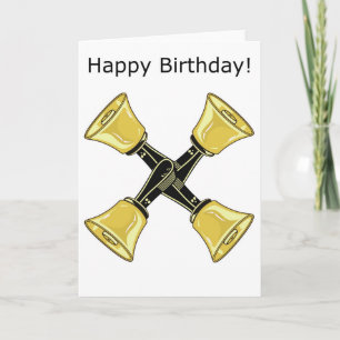 4 en mano - Tarjeta de cumpleaños feliz