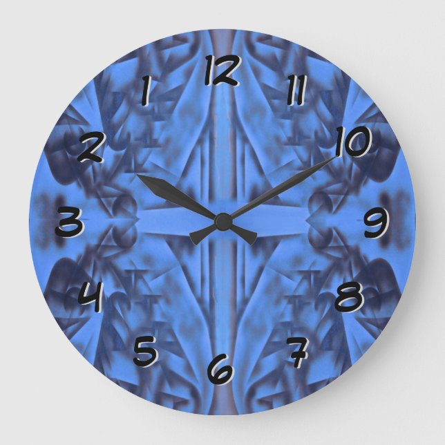 4 figuras azul: retroceder el reloj hacia atrás (Anverso)