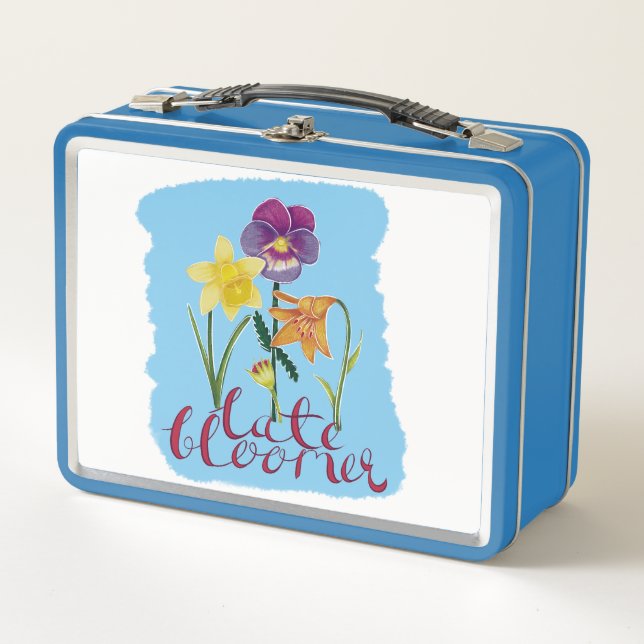 4 flores de primavera y verano con texto elegante (Anverso)