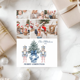 4 Foto Azul Chinoiserie Cascanueces Navidad