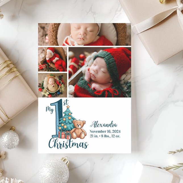4 Foto Blue Teddy Baby Primer Navidad (Subido por el creador)