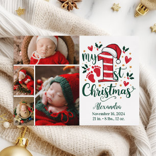 4 Foto Candy Cane Baby Primer Navidad