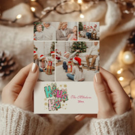 4 Foto Caprichosa Ho Ho Ho Navidad Familia