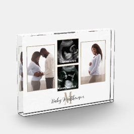 4 foto Collage Monograma Maternidad inicial